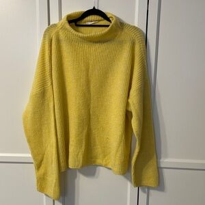 Mango Sunny Yellow Turtleneck Sweater